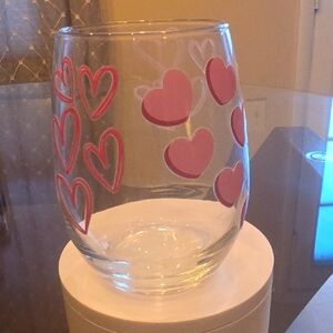 Heart Patterned Glass